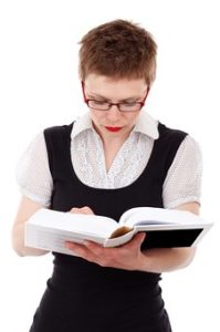 woman reading