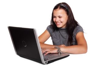 woman on laptop